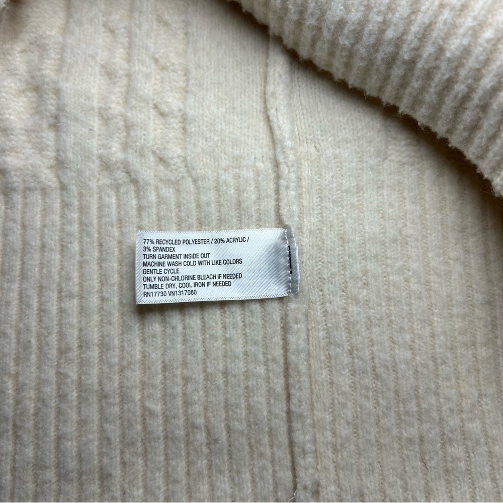 Women’s Crewneck Tunic Pullover Sweater- A New Day- Cream - Picture 7 of 7